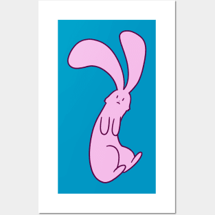 Pink Bunny Posters and Art